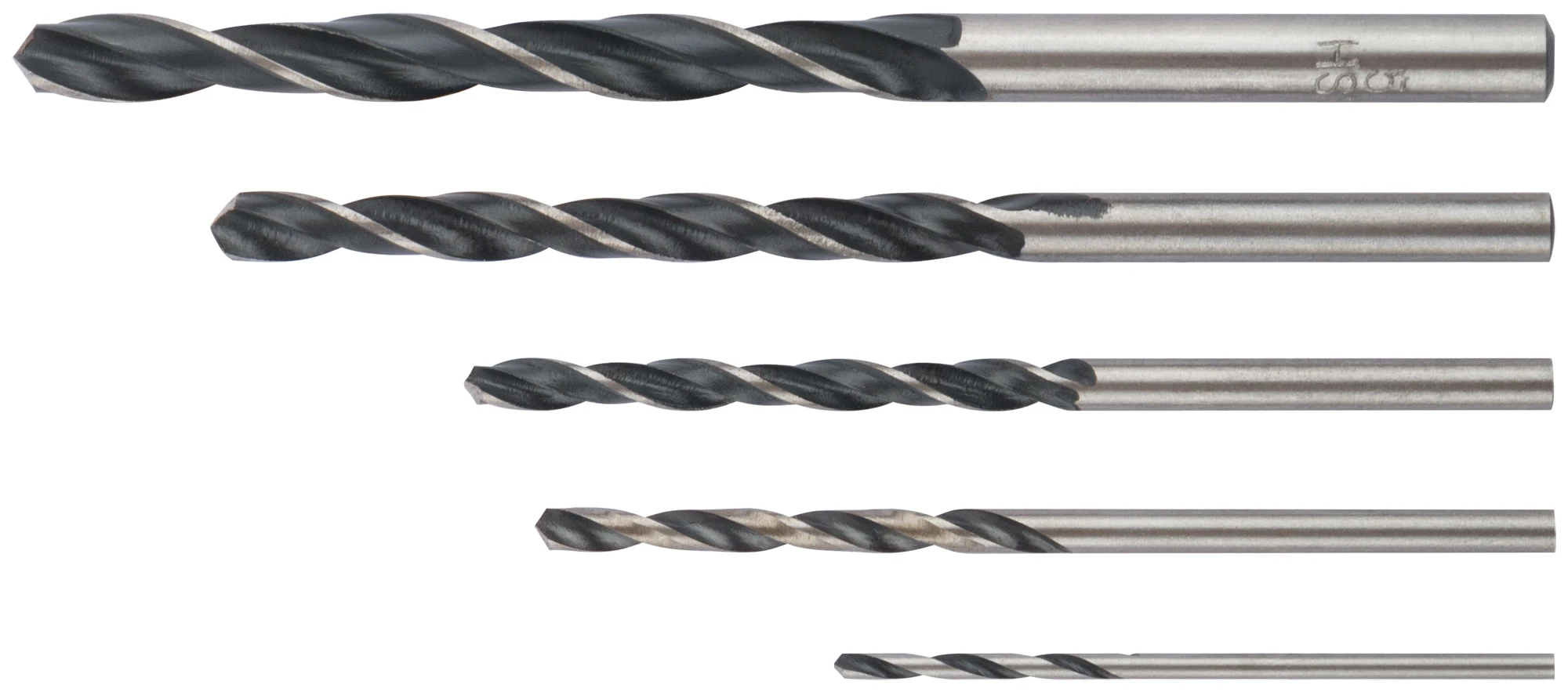Набор сверл по металлу HSS черненых, 5 шт (1.5-2.5-3-4-5 мм) (33851) FIT