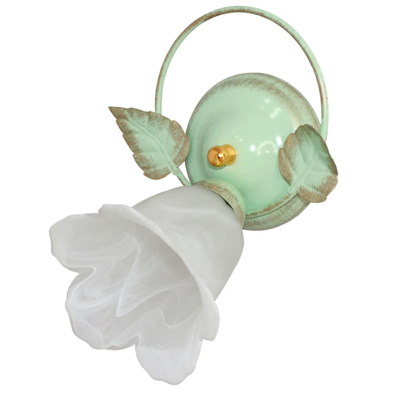 Светильник НББ-01-60-130 Е14 Корзина 512 зеленый  золото индивидуальная упаковка (1005403960) Элетех