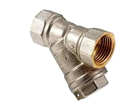 Фильтр ВВ 1' сетчатый, косой, никелированный Aquadeel BFN-020-103
