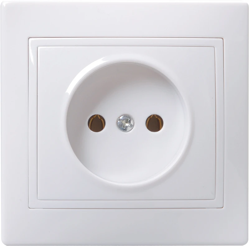 КВАРТА Розетка без заземления без шторок белая в сборе IEK ERK13-K01-10-DM