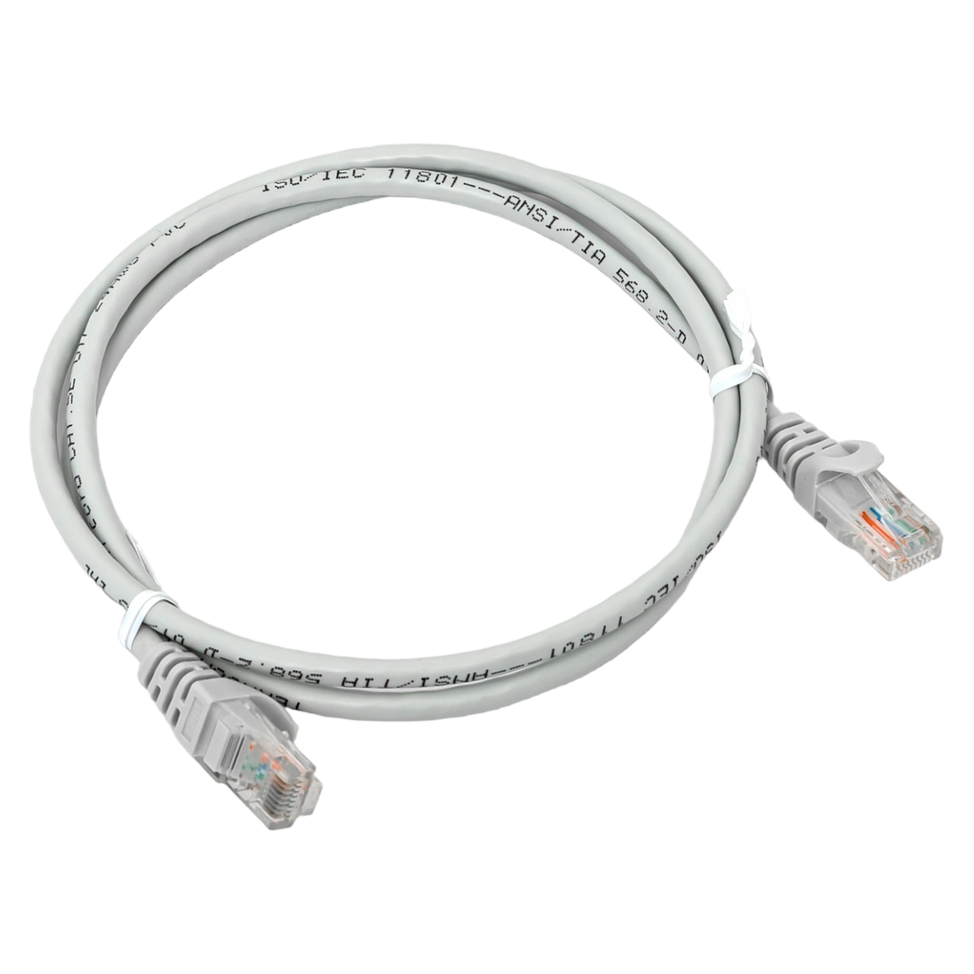 Патч-корд TERACOM PRO Cat.5E неэкранированный UTP оболочка PVC серый (1.0м) EKF TRP-5EUTP-PVC-1M-GY