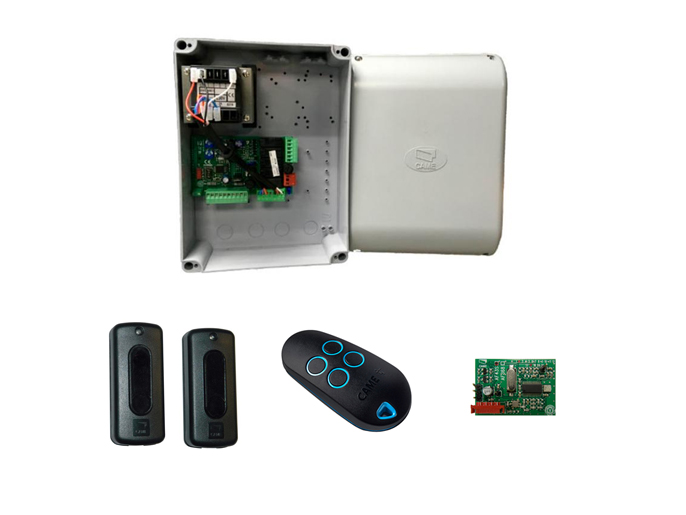 Комплект блока управления и аксессуаров для       распашных ворот (блок управления ZF1N,            радиоуправление, фотоэлементы) Came 8K01QA-001