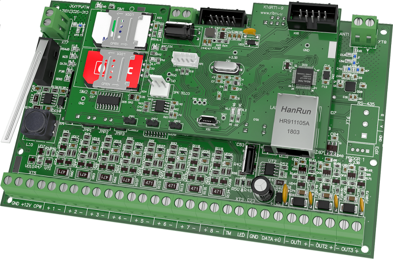 Панель охранно-пожарная Контакт GSM-16 Ритм 102800601