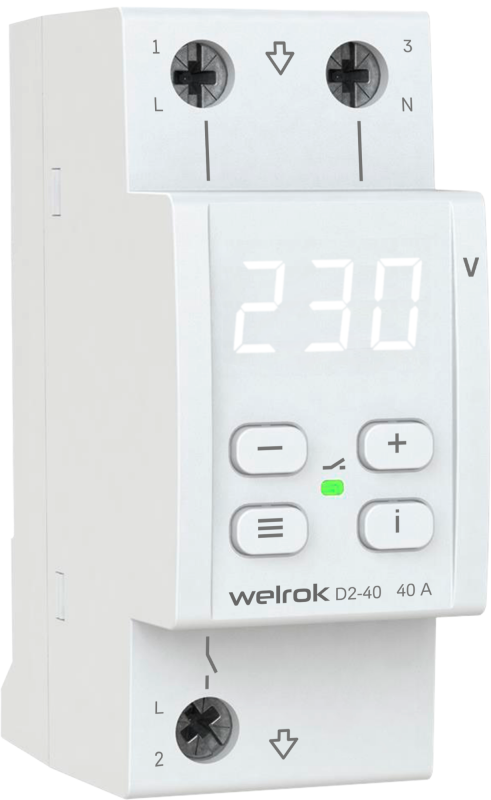 Реле напряжения Welrok D2-40 Вэлрок 4660251140021