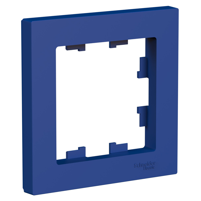 ATLASDESIGN рамка однопостовая, АКВАМАРИН Systeme Electric ATN001101