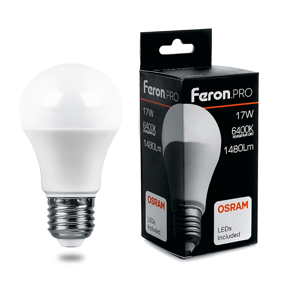 Лампа светодиодная LED 17вт Е27 дневной Feron.PRO FERON LB-1017 38040