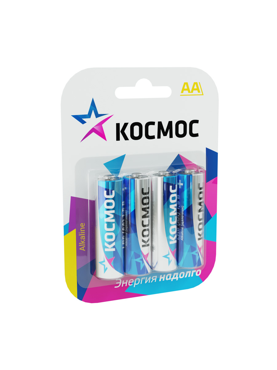 Элемент питания  LR6 (AA) 1.5V Alkaline 4BL CLASSIC Космос KOCLR64BL_CLASSIC