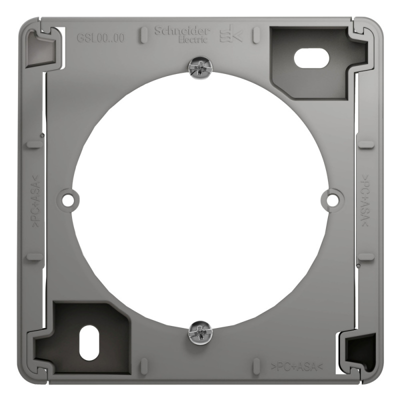 GLOSSA Коробка наружного монтажа алюминий Systeme Electric GSL000300