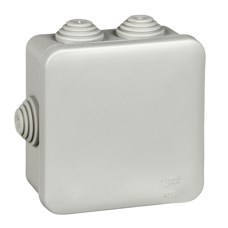 Коробка распределительная 85х85х40мм IP55 серая Systeme Electric IMT35092