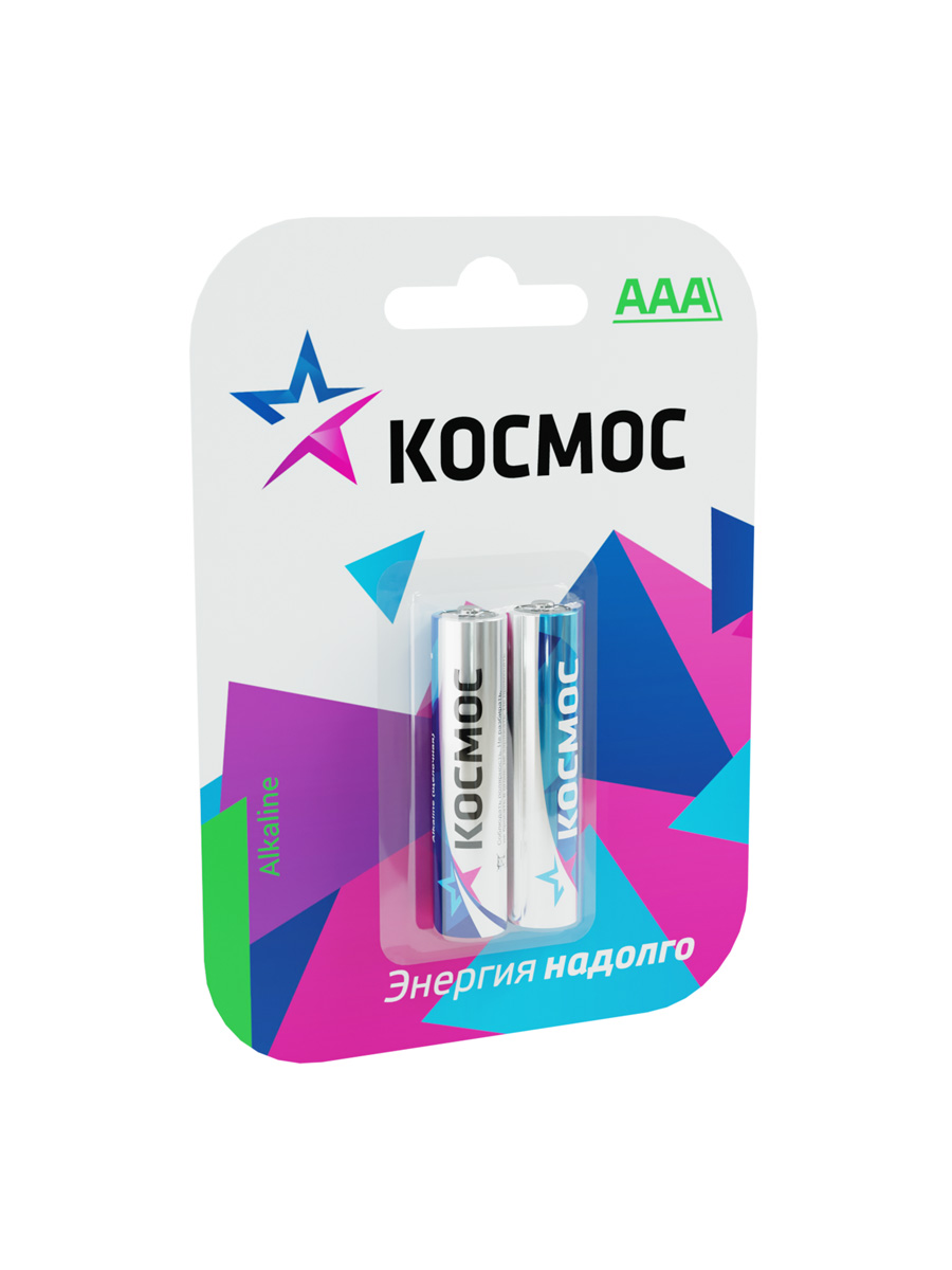 Элемент питания  LR03 (AAA) 1.5V Alkaline 2BL Космос KOCLR032BL