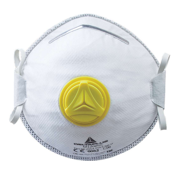 Респираторная маска FFP2 с клапаном выдоха (упаковка 10 шт.) Delta Plus M1200VC