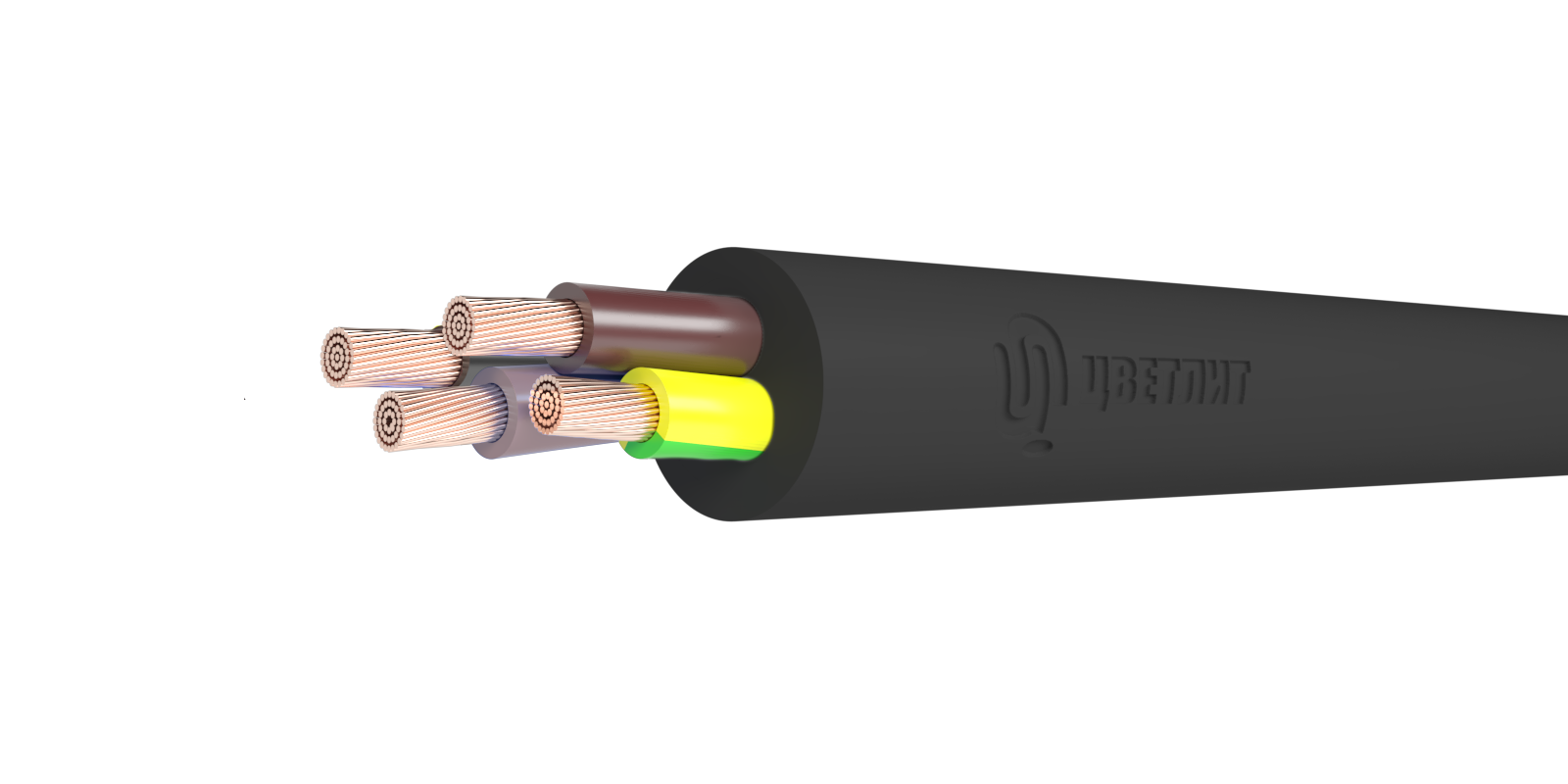 Кабель силовой КГ 3х2,5+1х1,5(РЕ) 380/660-2 ТРТС Цветлит КЗ 00-00142601