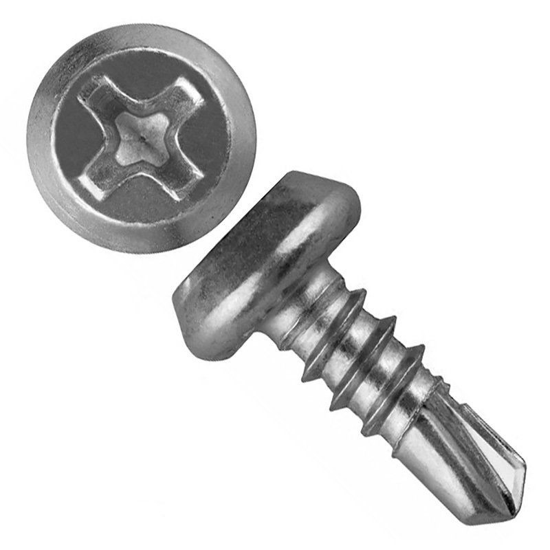 Саморез металл/металл 3.5х9.5 сверло цинк 500 шт (screw-MM-3,5x9,5zn-504) Крепдил