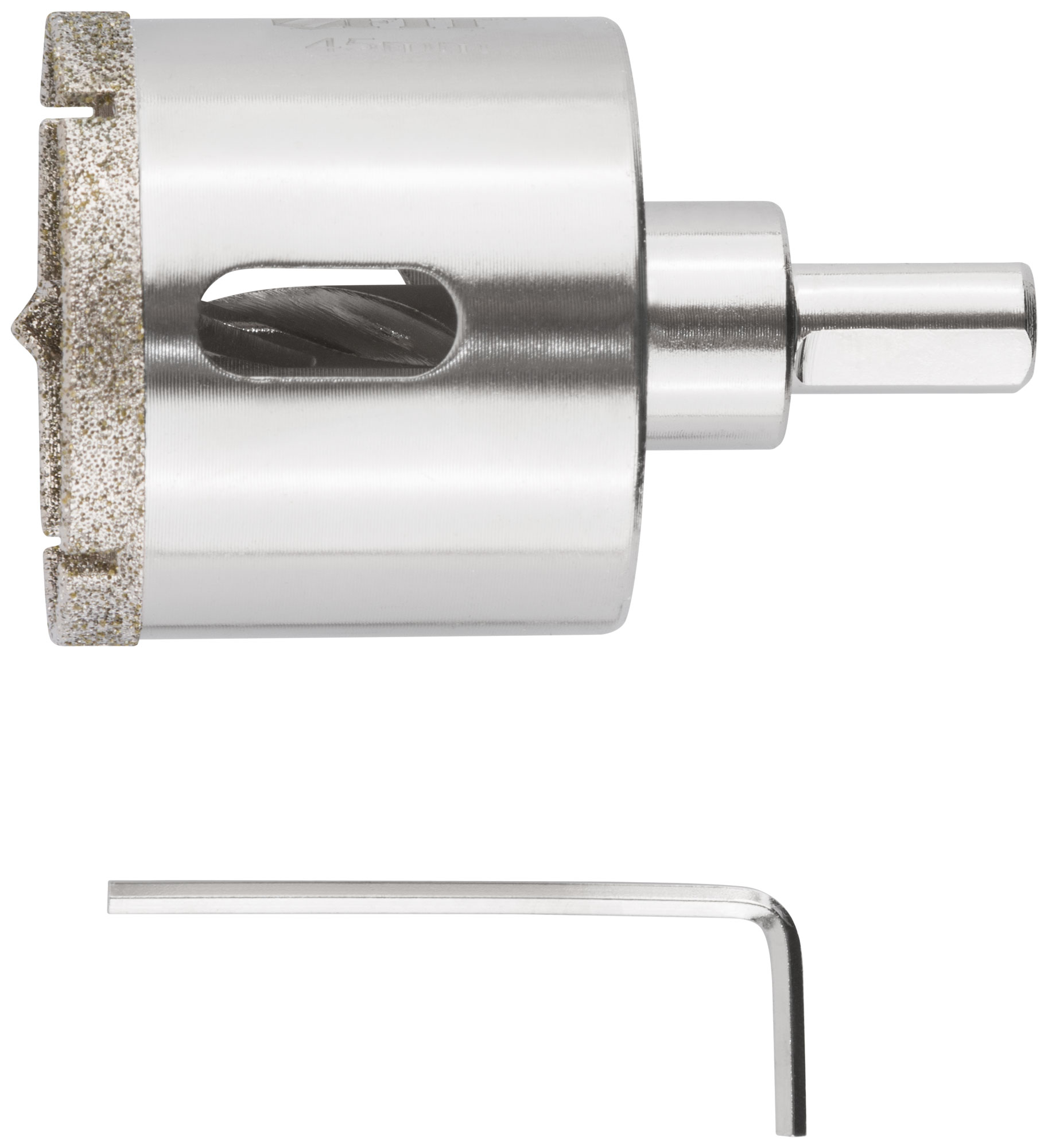 Коронка кольцевая по керамограниту, камню и кафелю алмазная с центровочным сверлом 45х67 мм FIT 16220