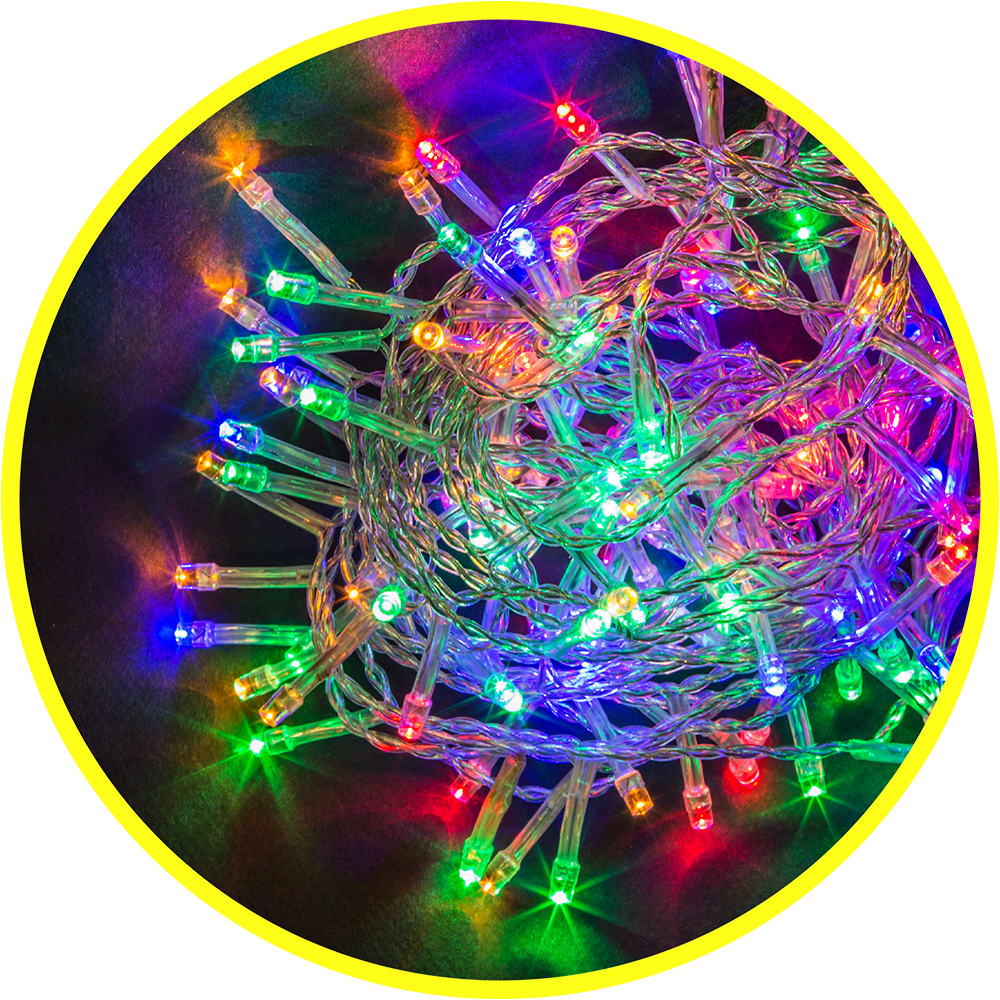 Гирлянда новогодняя светодиодная NGF-D020-02 нить RGBY 50 5м IP20 TR Navigator Group 28140