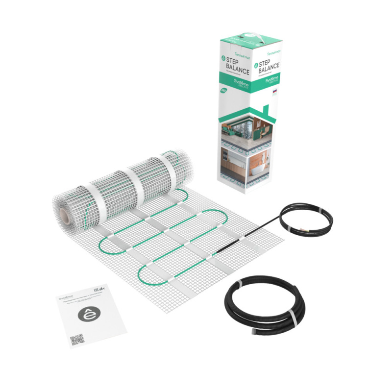 Мат нагревательный STEP BALANCE 150 Вт/м2 75 Вт 0.5 м2 Systeme Electric SBM150005