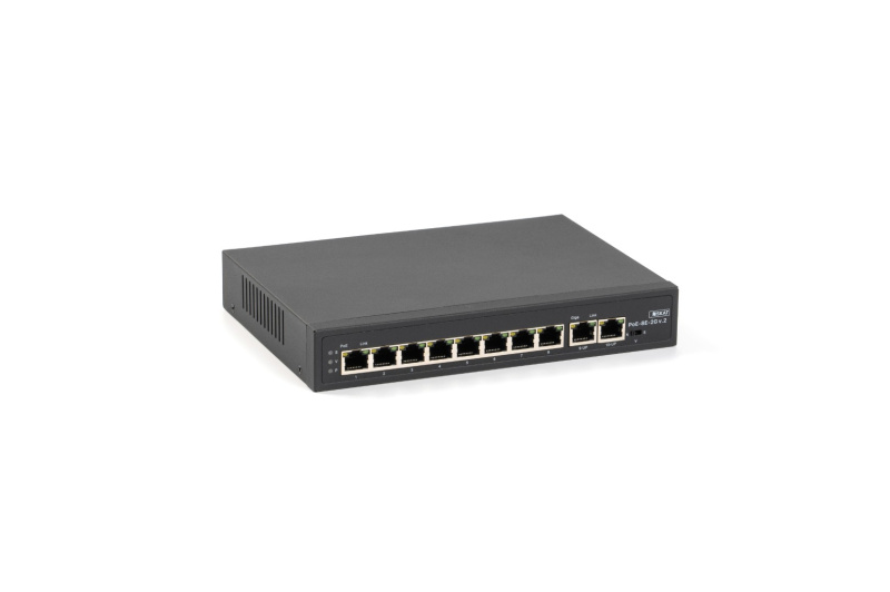 Коммутатор неуправляемый 8 портов, PoE+, 2-Uplink, 120 ВТ Бастион 4073