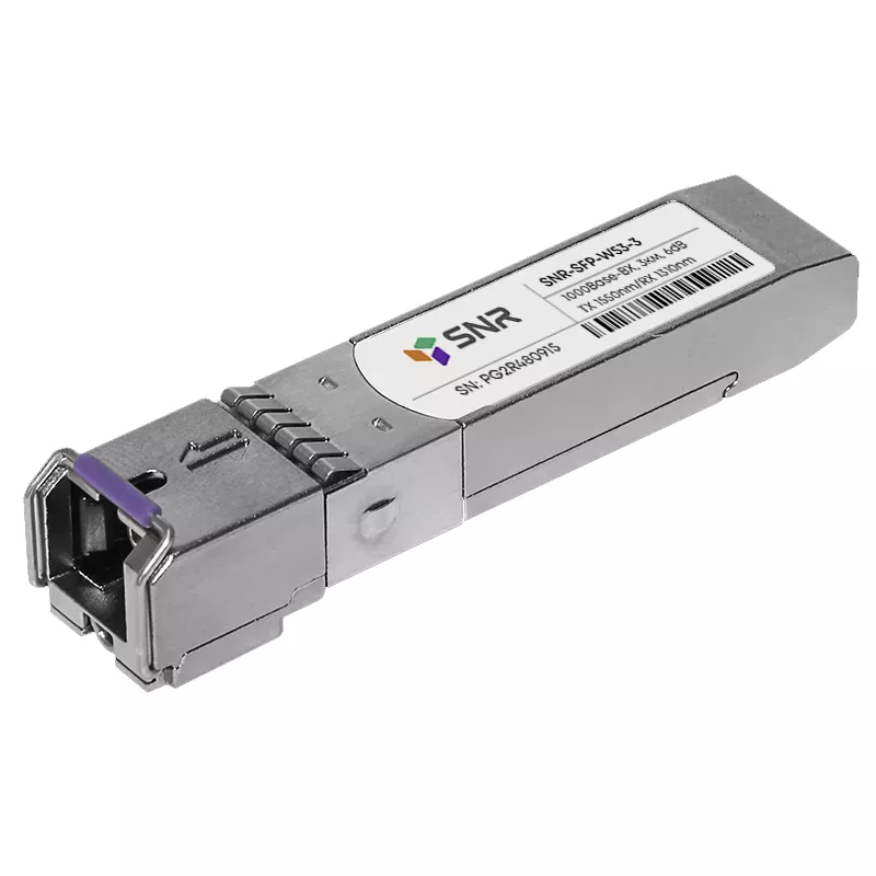 Модуль SFP 1хSC, 1 Гб/с, 6 дБ, WDM Tx:1550/Rx:1310 нм, до 3 км -SFP-W53-3 SNR SNR-SFP-W53-3