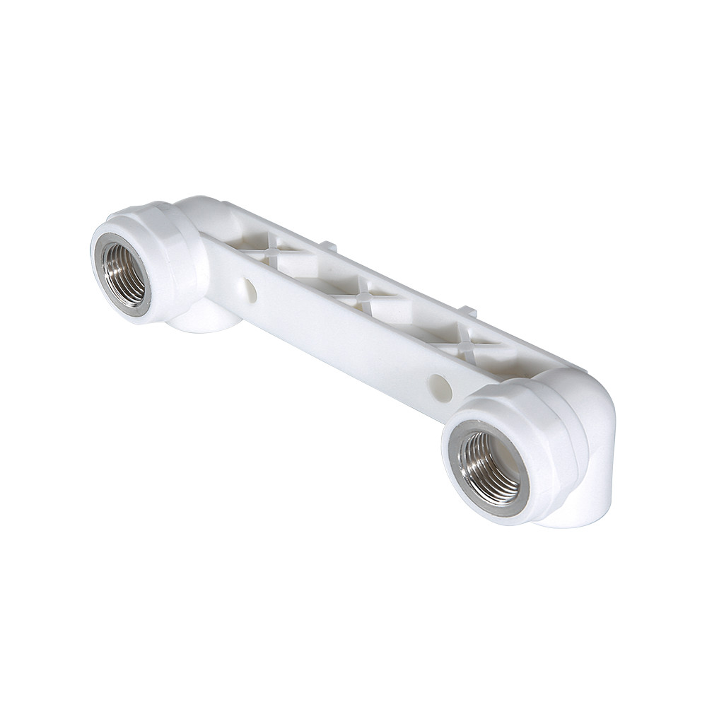 Планка монтажная с водорозетками полипропиленовая 25 х 1/2' ВР для смесителя белая (VTp.724.0.02504) VALTEC PV7242504