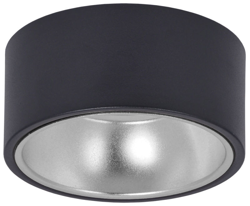 LIGHTING Светильник 4017 накладной потолочный под лампу GX53 черный/хром IEK LT-UPB0-4017-GX53-1-K56