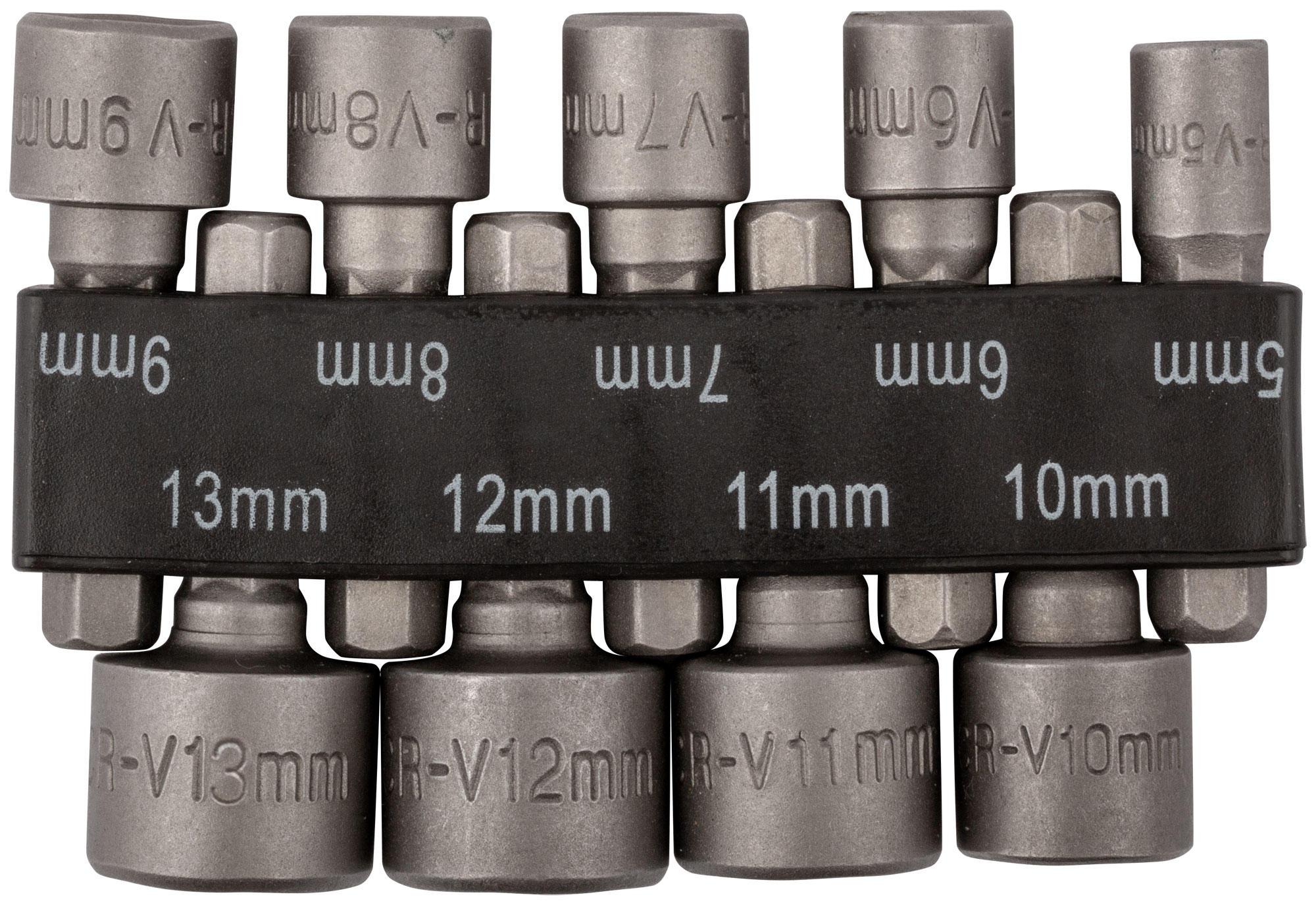 Набор усиленных головок CrV 9 шт (5-13 мм) (57915) FIT