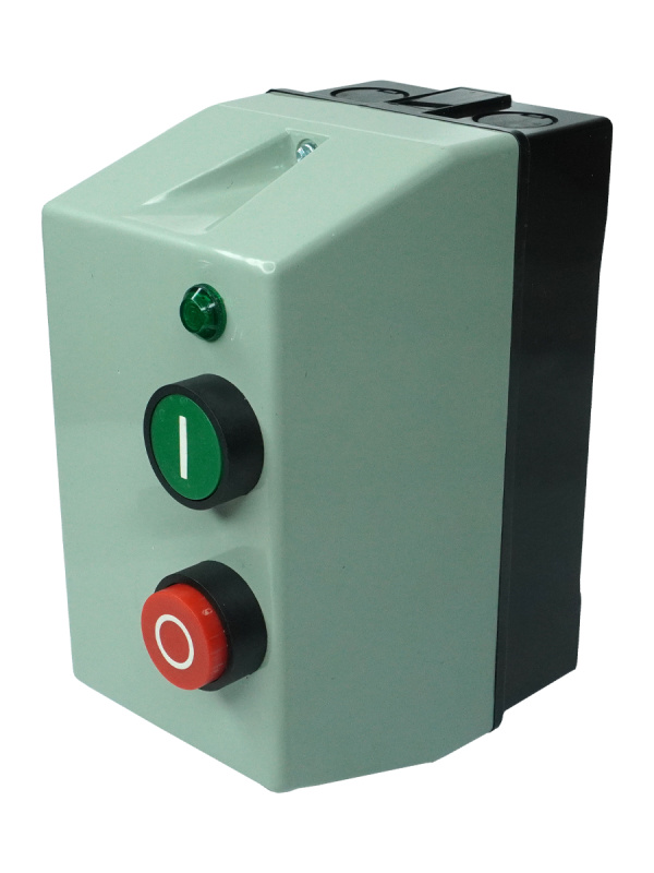 ПМЛ-1230 УХЛ4 Б, 380В/50Гц, 1з, 10А, нереверсивный, с реле РТЛ-1014-2 7-10А, в корпусе из пластика IP54, с кнопками ПУСК + СТОП и сигнальной лампой, пускатель электромагнитный   (ЭТ) Электротехник ET546256