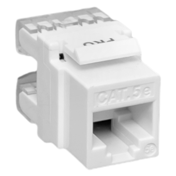 Модуль Keystone TERACOM PRO Cat.5E RJ-45 неэкранированный 110 IDC 180 градусов белый EKF TRP-KSTN-180D-5EUTP-WH