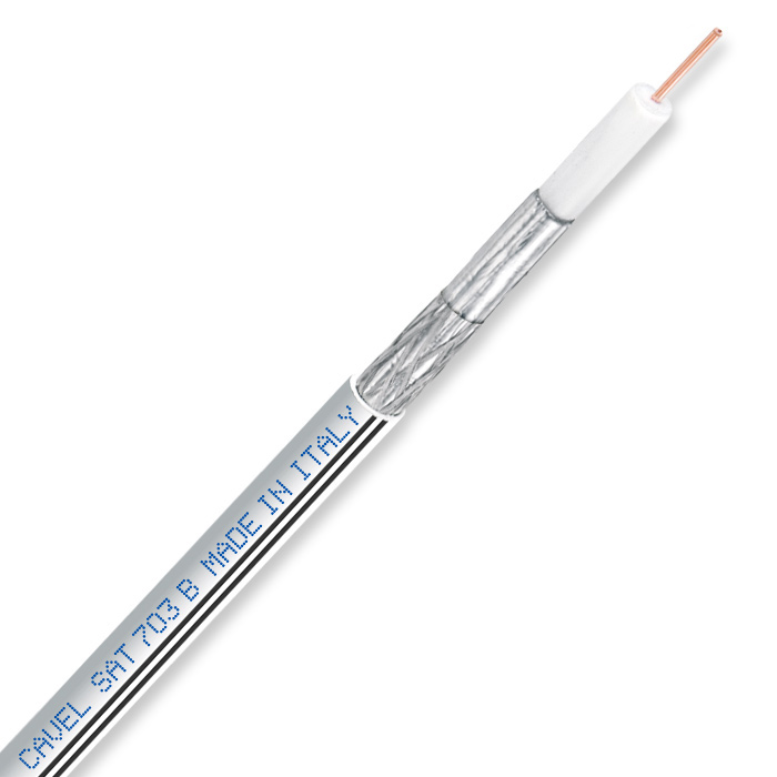Кабель коаксиальный SAT 703 белый Италия CAVEL 9859979