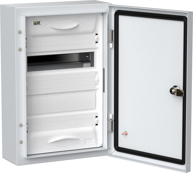 TITAN 5 Корпус металлический ЩРн-24 (1х24) 460х310х140 IP54 белый IEK TI5-50-N-024-54