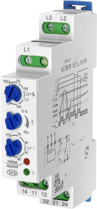 Реле контроля фаз 400В~ Меандр 4640016934683