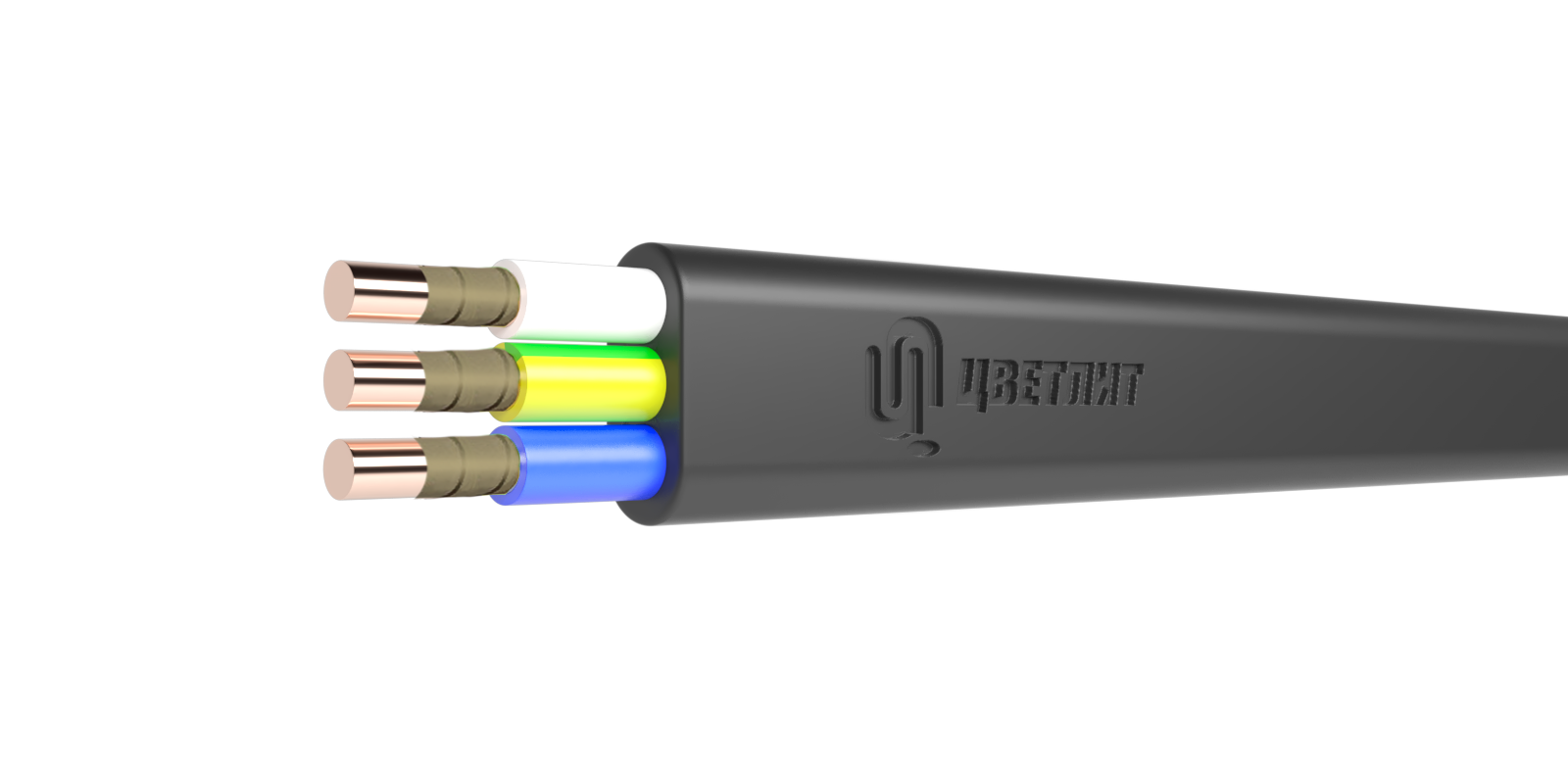 Кабель силовой ВВГ-Пнг(А)-FRLS 3х2.5ок(N.PE)-0.660ТРТС Цветлит КЗ 00-00148767