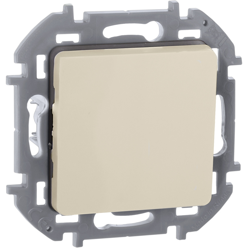 Переключатель без фиксации (кнопка) с Н.О./Н.З. контактом INSPIRIA 6 A 250 В~ слоновая кость Legrand 673691