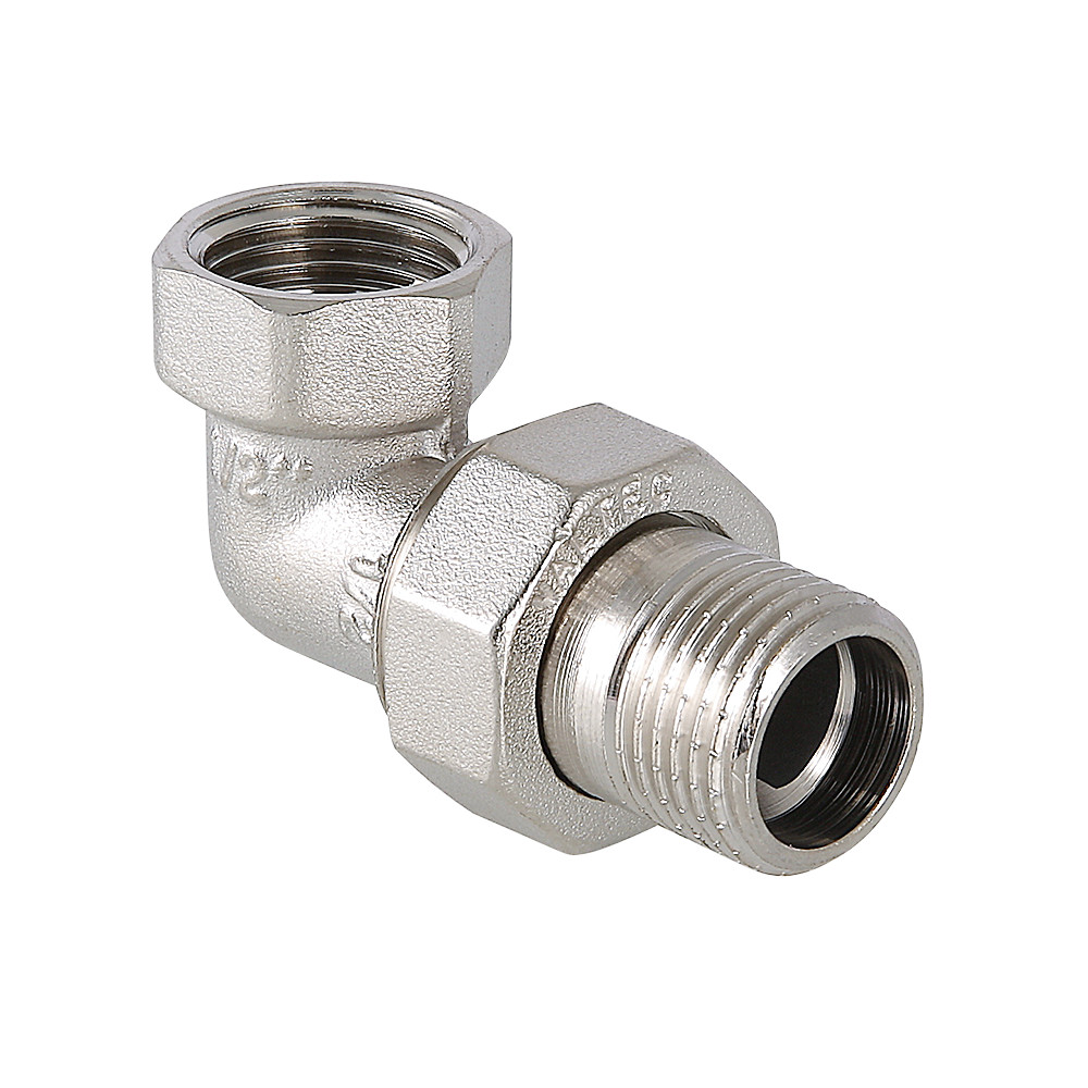 Сгон разъемный ВН 3/4' угловой (американка), никелированный (VTr.098.N.0005) VALTEC S09810005