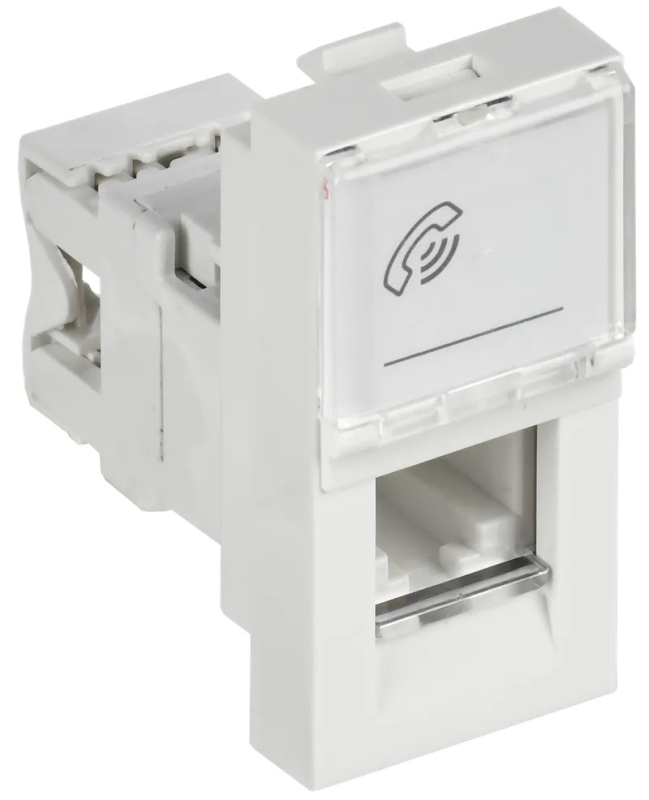 Розетка телефонная RJ-11 категория 3 РКФ-10-00-П IEK CKK-40D-RT1-K01