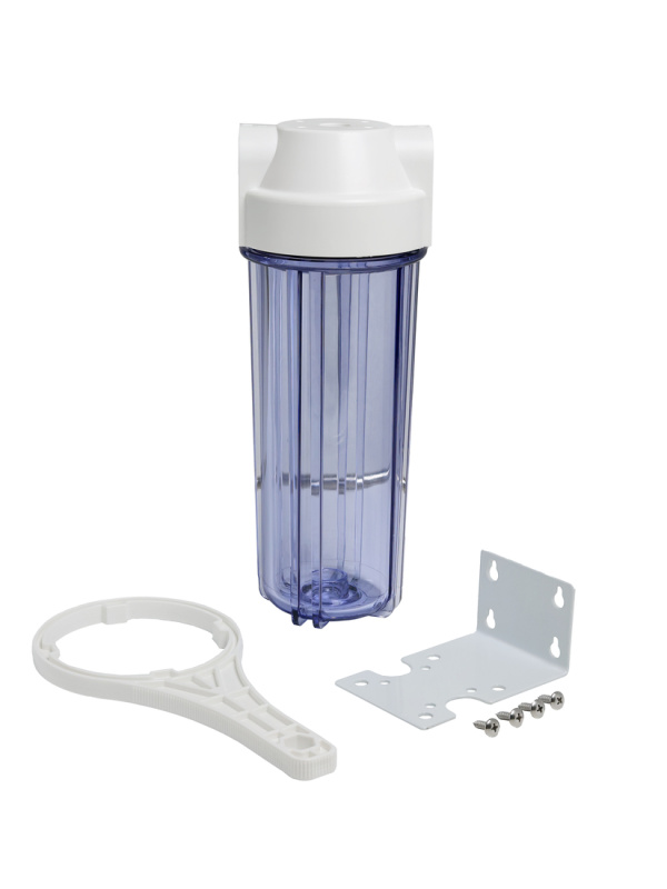 Корпус магистрального фильтра, прозрачный 10SL 3/4' для холодной воды (HTC-10SL 3/4' 'С') (3002) Гидротек