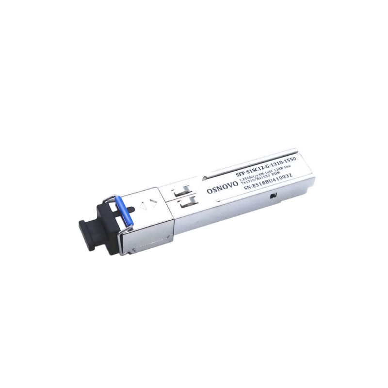 Модуль SFP 1.25 Гб/с Tx:1310/Rx:1550 разъем SC, до 3км (SFP-S1SC12-G-1310-1550) SC&T 00012785