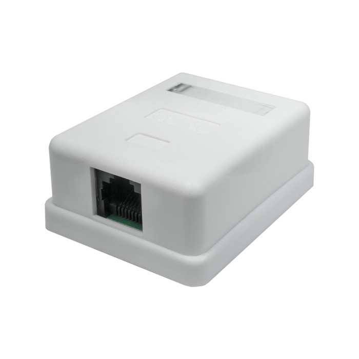Розетка компьютерная 8P8C (RJ-45). UTP. Cat.5e. 1 порт (DIY) SUPRLAN 10-0307-1