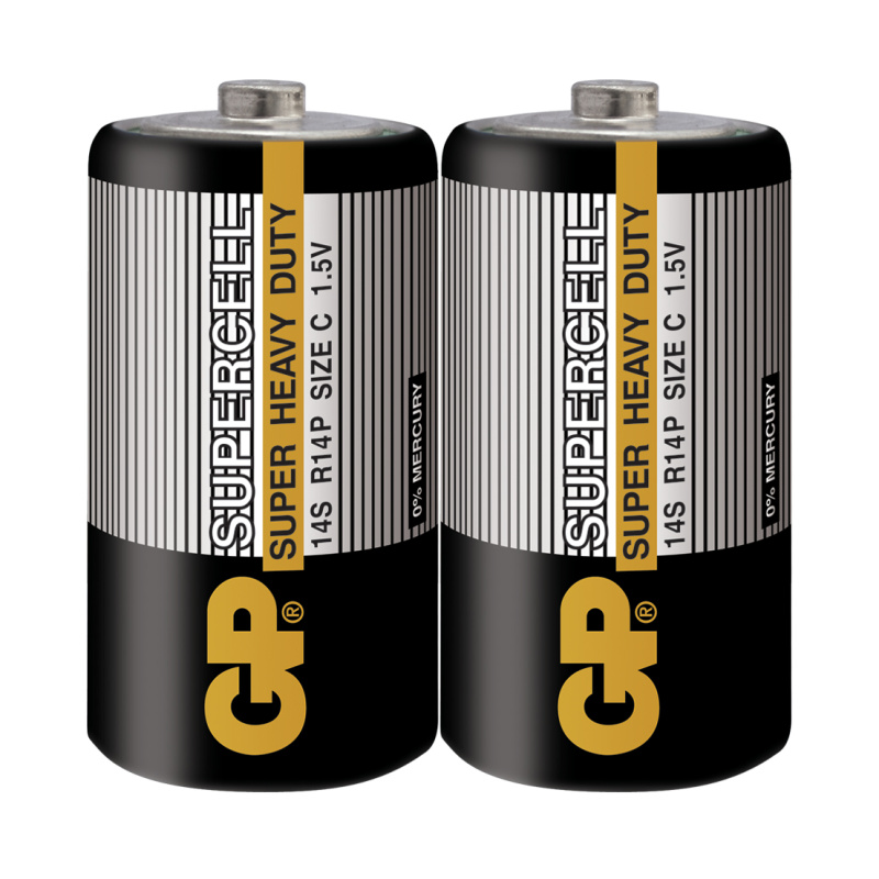 Батарейка солевая Super & Greencell & PowerPlus -2 шт. в пленке GP 2690