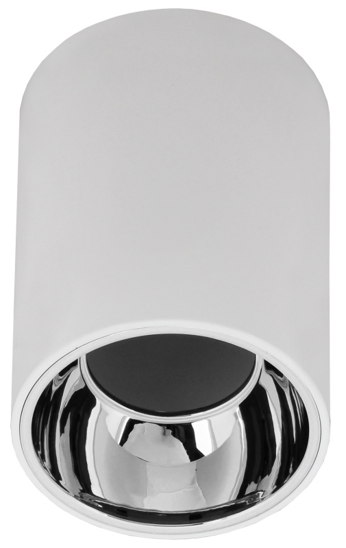 LIGHTING Светильник 4111 накладной потолочный под лампу GU10 белый/хром пластик IEK LT-UPB0-4111-GU10-1-K23 LT-UPB0-4111-GU10-1-K23