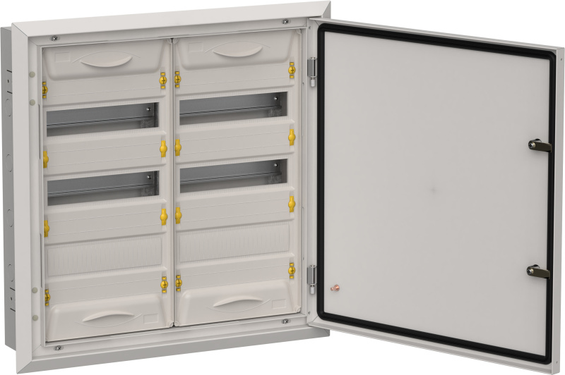 TITAN 5 Корпус металлический ЩРв-72 (2х36) 630х625х130мм IP31 серый (одна дверь) IEK TI5-50-V-2X036-31-7035