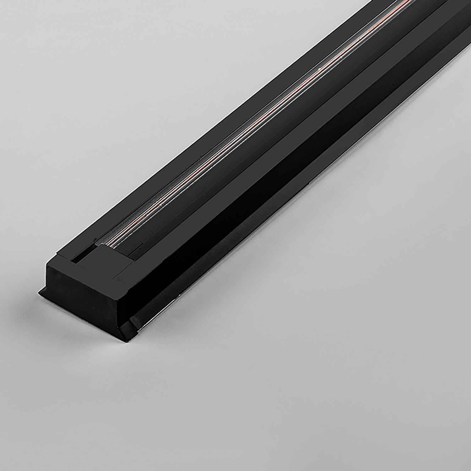 Шинопровод для трековых светильников 3м черный (в наборе токовод заглушка крепление) FERON CAB1003