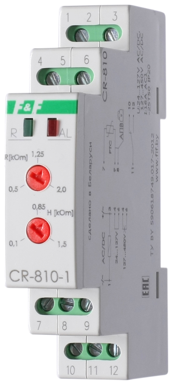 Реле защиты электродвигателей CR-810-1 Евроавтоматика F&F EA05.002.002