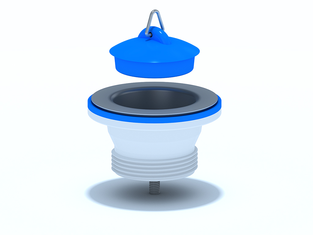 Выпуск АНИ 1 1/2' с пробкой и нержавеющей сеткой (M105) АНИ пласт