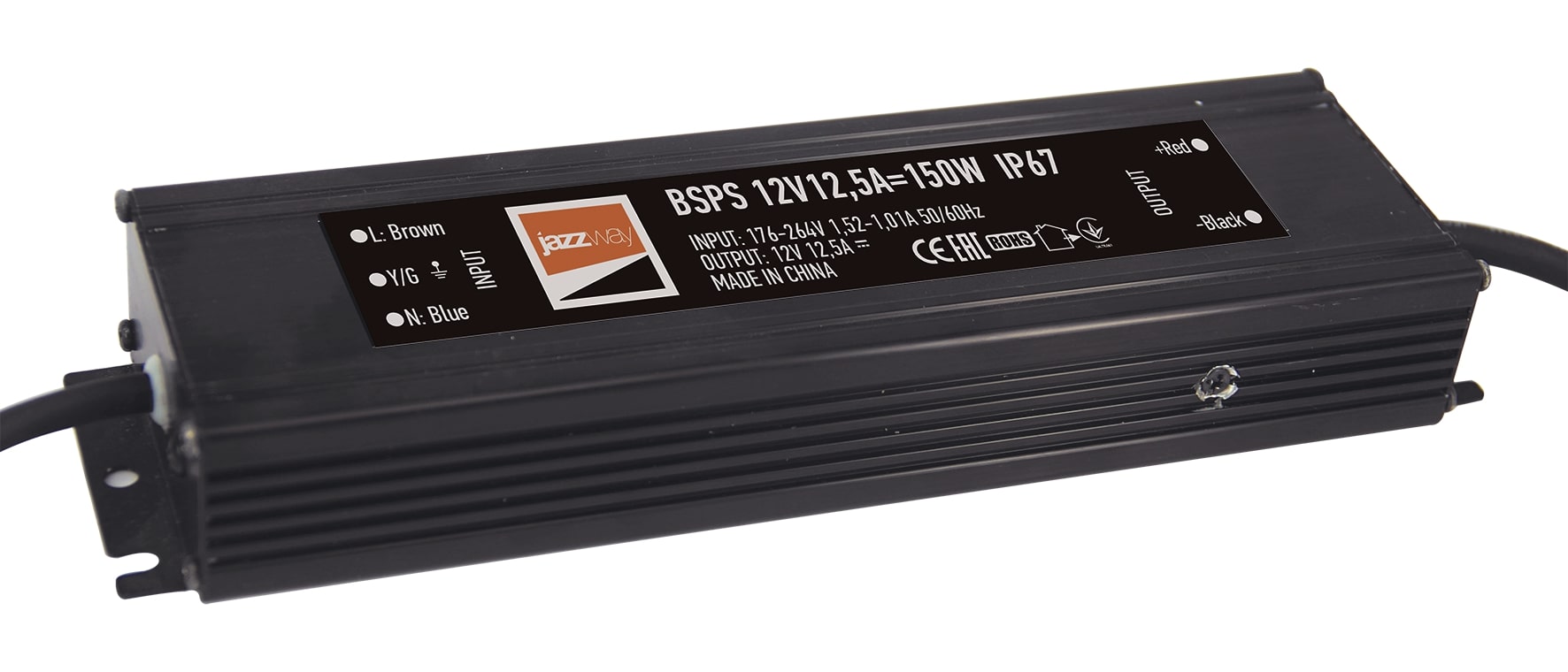 Драйвер LED 150Вт 12В IP67 JazzWay 3329297A