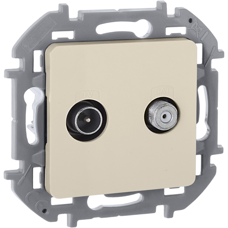 Розетка TV/SAT звезда  INSPIRIA слоновая кость Legrand/Daccord 673881