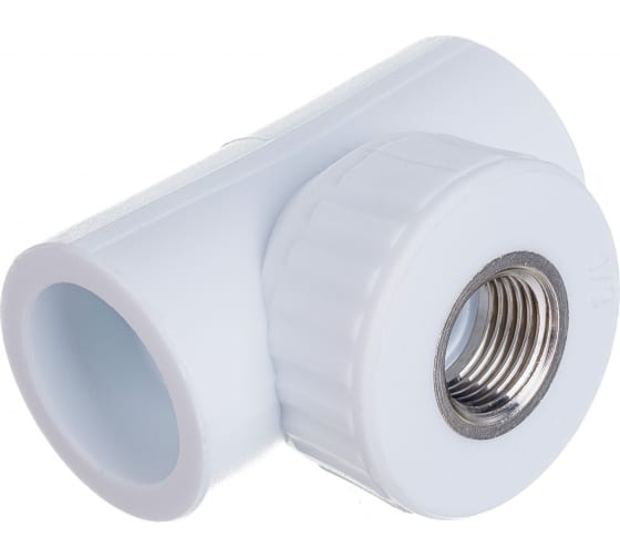 Тройник комбинированный ВР 25 х 3/4' х 25 полипропиленовый PPR белый (10127025) Valfex