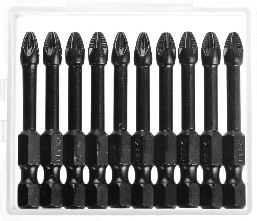 Биты ударные PZ2, 50 мм, 10 шт ЗУБР 26023-2-50-S10