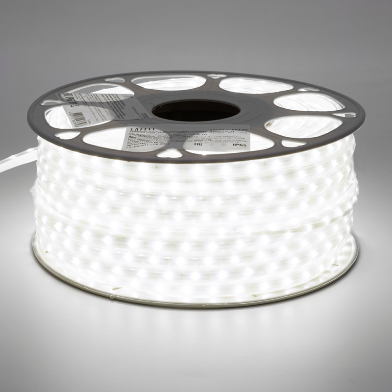 Лента светодиодная LEDх60/м 1м 6w/m 220в IP65 4000К SAFFIT 55244