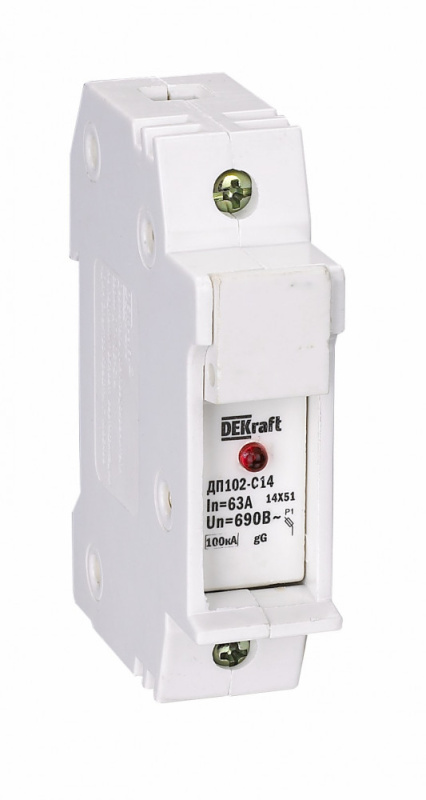 Вставка Держатель ДП-102-1P С10 1PА DEKraft 21383DEK
