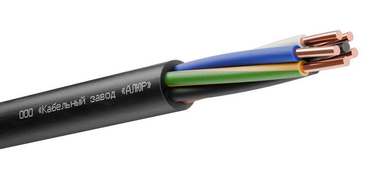 Кабель силовой ВВГнг(А)-LS 5х10 (N, PE)-0.660 однопроволочный АЛЮР 00-00005652